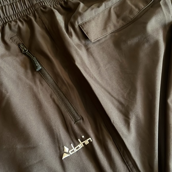 Clothin Mens thin black pants size XL black stripe down sides with zip pockets - Picture 2 of 4